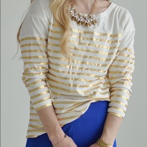 J. Crew Gold Stripe Shirt